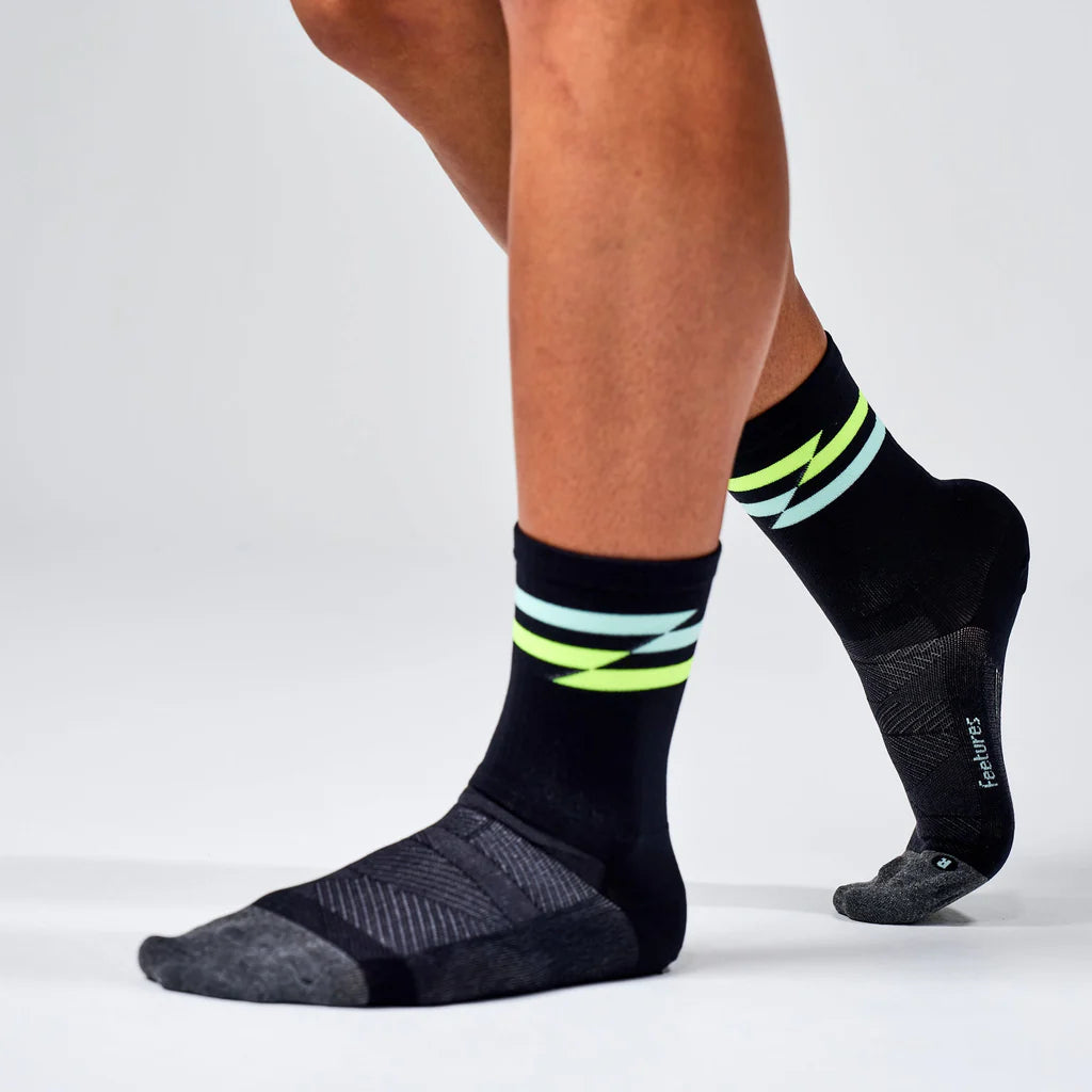 Feetures Elite UL Mini Crew Night Track Black 1 Pair x3