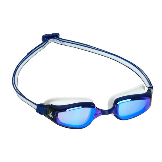 AquaSphere Fastlane Goggle Blue White Mirrored Lens