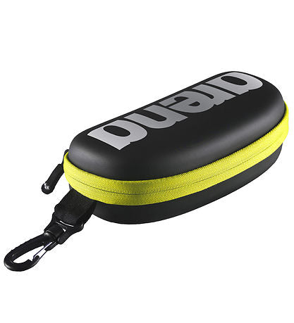 Arena Goggle Case Black Silver Fluo Yellow