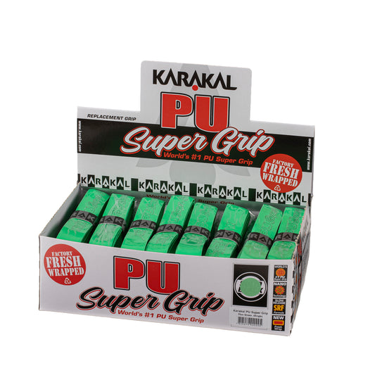 Karakal PU Super Grip Solid Fluo Green x 24