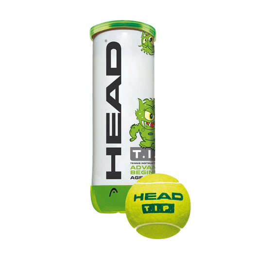 Head TIP Training Tennis Ball Green 3 Ball Can