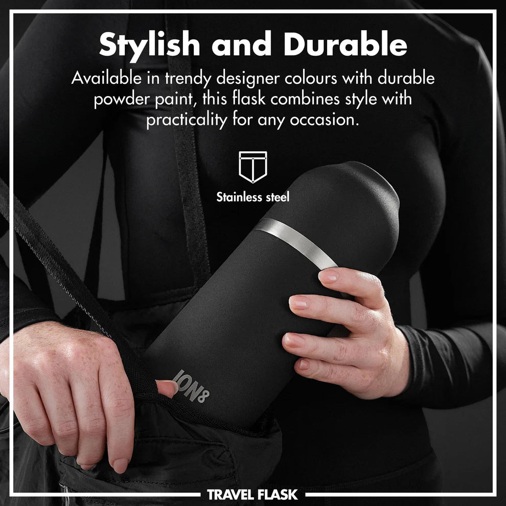 Ion8 Luma Vacuum Insulated Flask & Mug Black