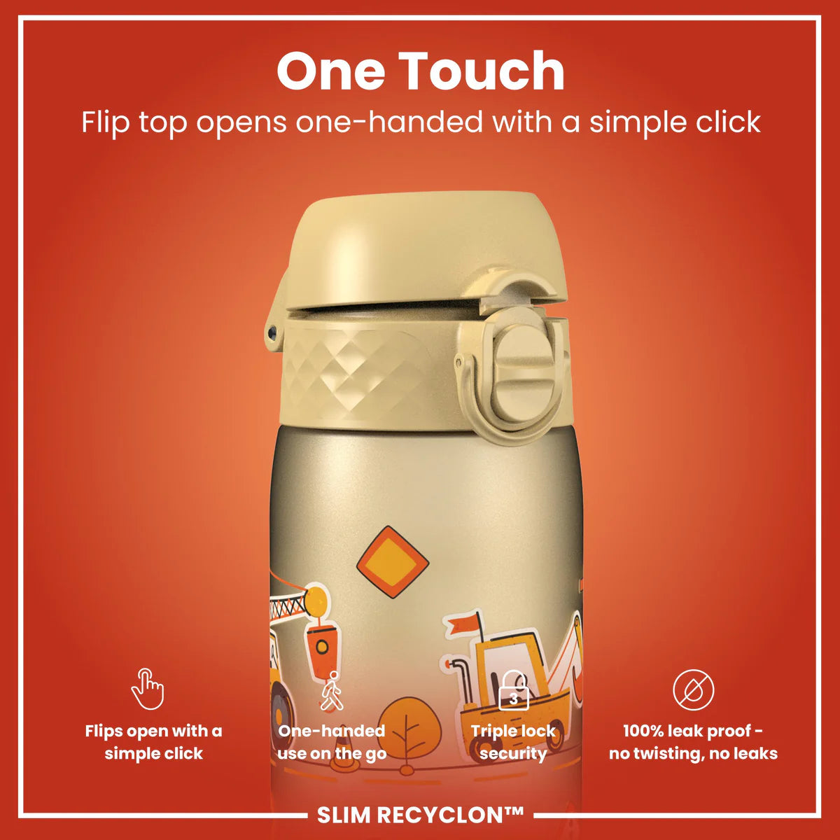Ion8 Slim Water Bottle Construction