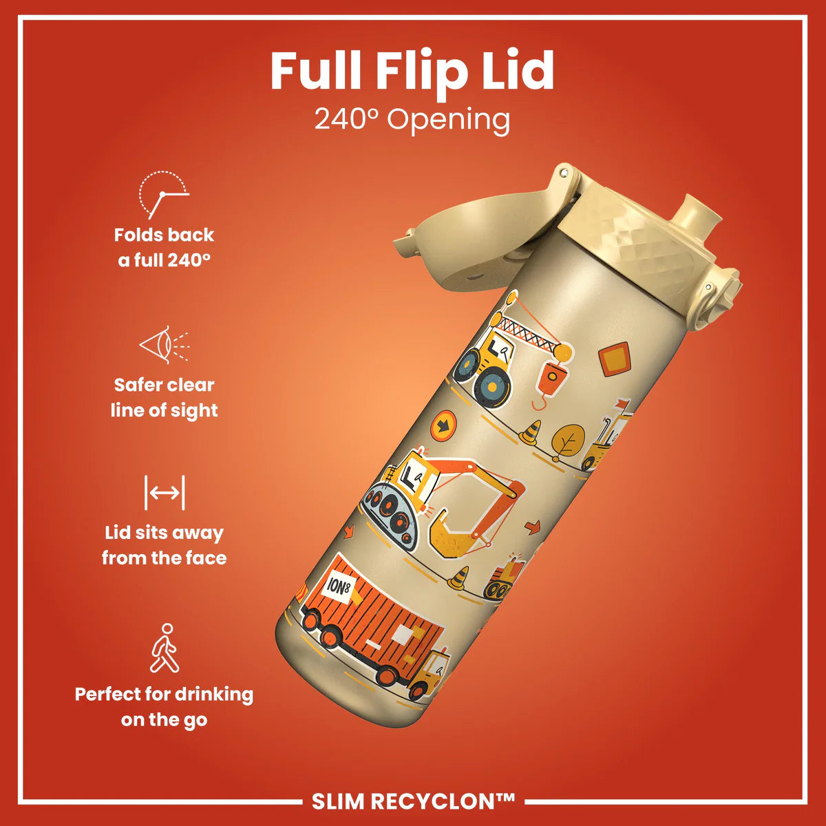 Ion8 Slim Water Bottle Construction