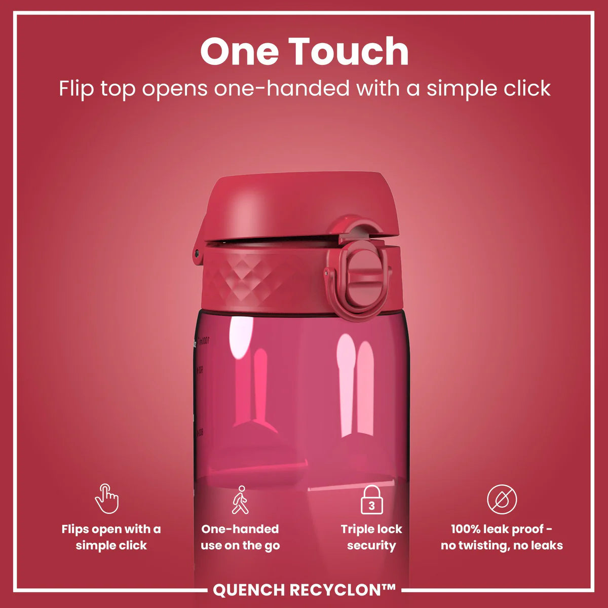 Ion8 Quench Water Bottle Viva Magenta