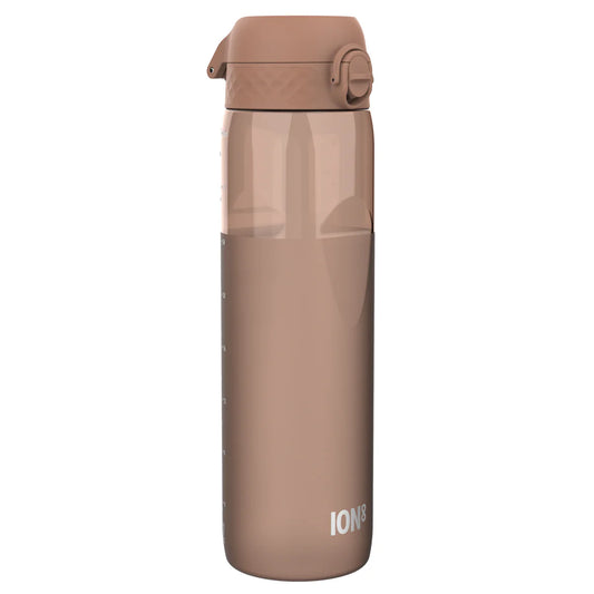 Ion8 Quench Water Bottle Mocha Mousse Clear