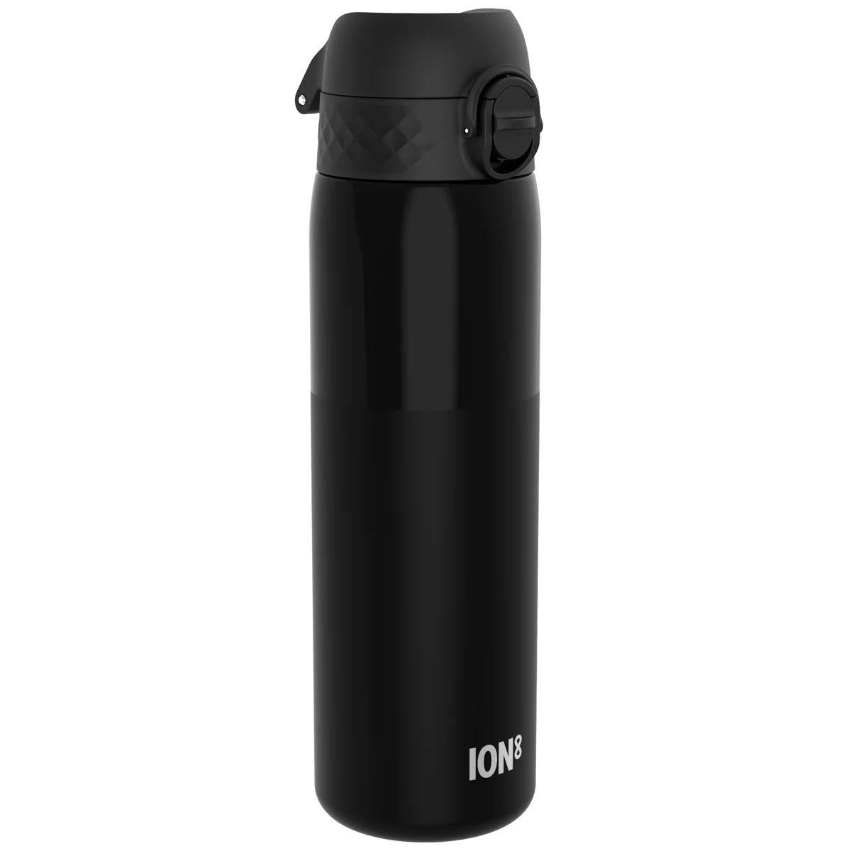 Ion8 Slim Water Bottle Black Clear
