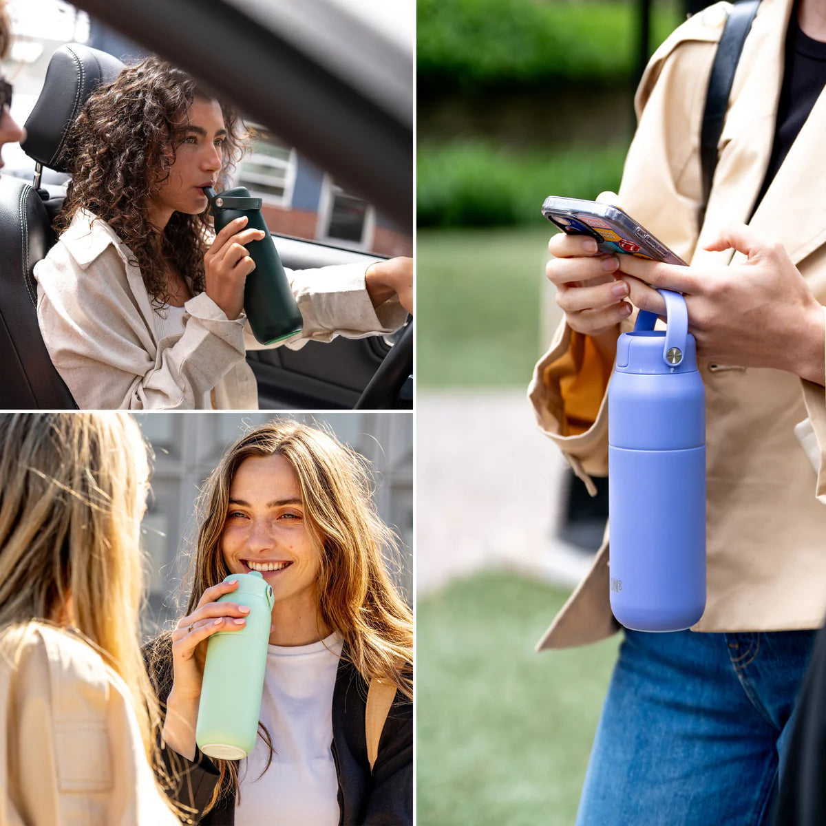 Ion8 Urban 540ml Insulated Water Bottle Midnight