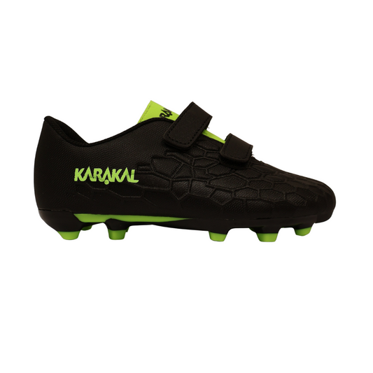 Karakal Hex Football Boot Black Lime x 10 Pairs (10-2 UK)