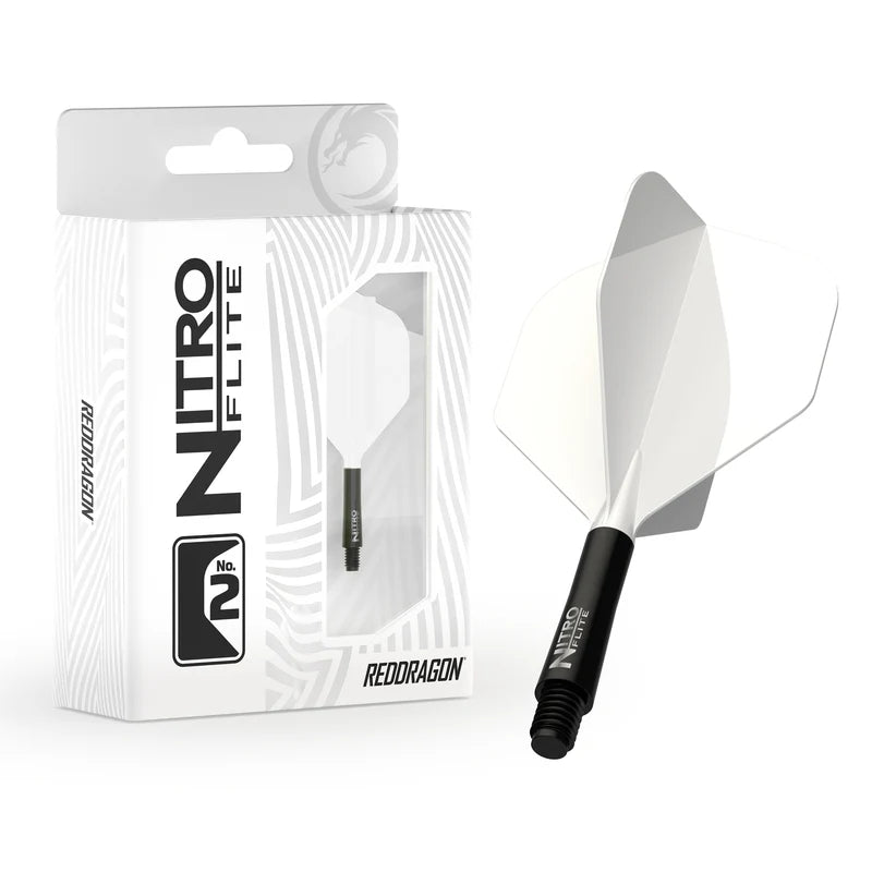 Red Dragon Nitro Flight & Shaft White Black Inter #2