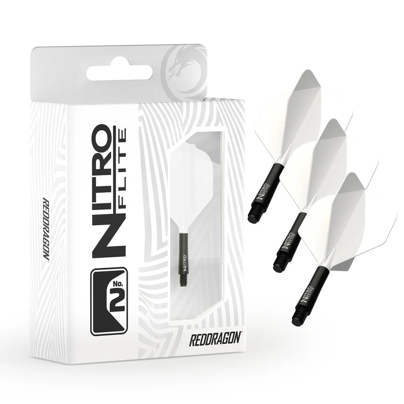 Red Dragon Nitro Flight & Shaft White Black Inter #2