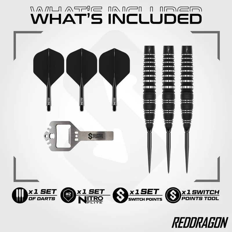 Red Dragon Sable Switch Point Darts Bomb Barrel 2