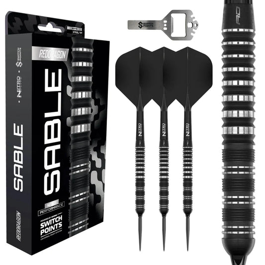Red Dragon Sable Switch Point Darts Parallel Barrel