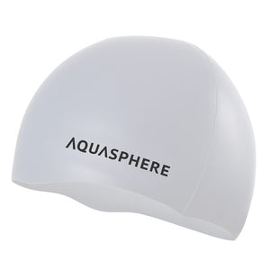 AquaSphere Classic Silicone Swim Cap White