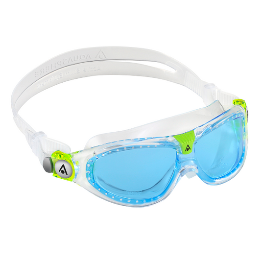 Aquasphere Seal 2 Kid Goggle Blue Lens Transparent Lime