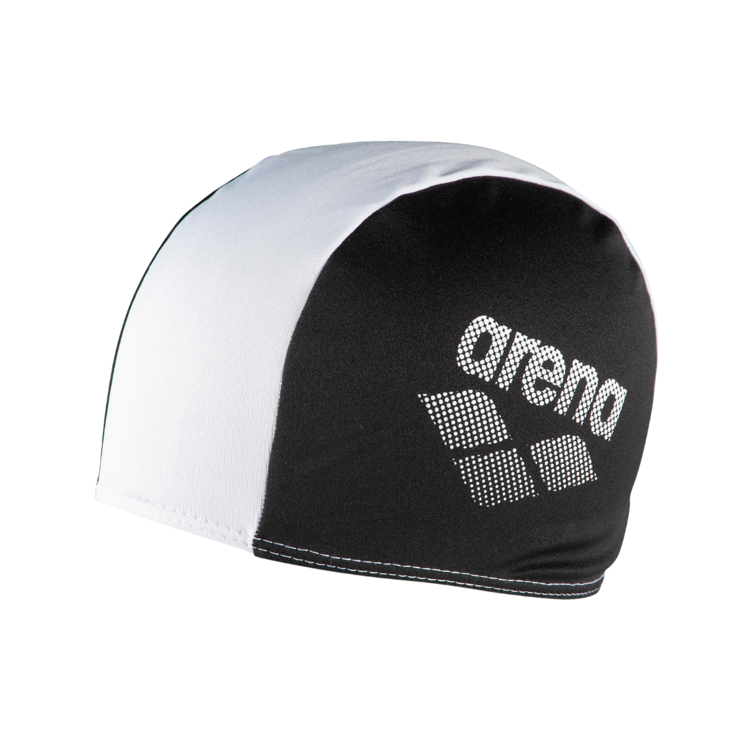Arena Polyester Swim Cap Junior Black 12pk