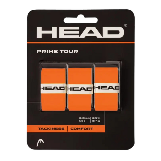 Head Prime Tour Overgrip Orange x 3