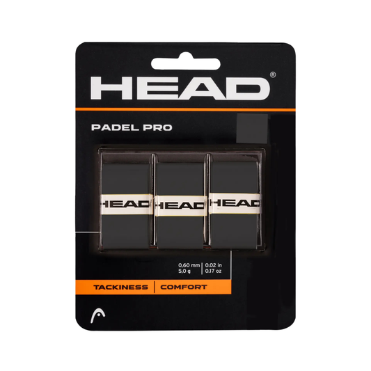 Head Padel Pro 3pk Overgrip Black