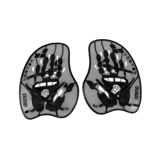 Arena Vortex Evolution Hand Paddle Silver Black