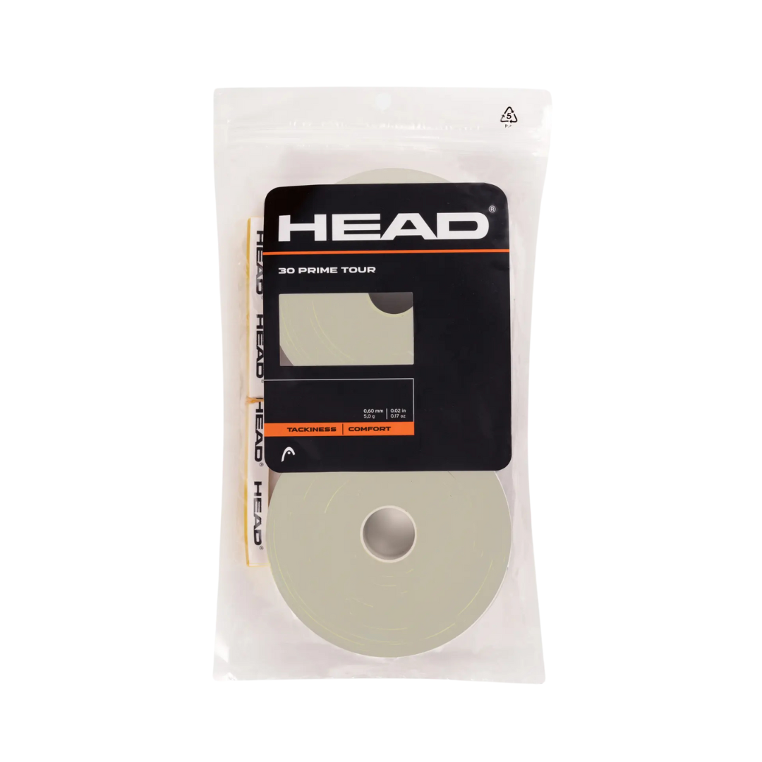 Head Prime Tour Overgrip Grey 30pk