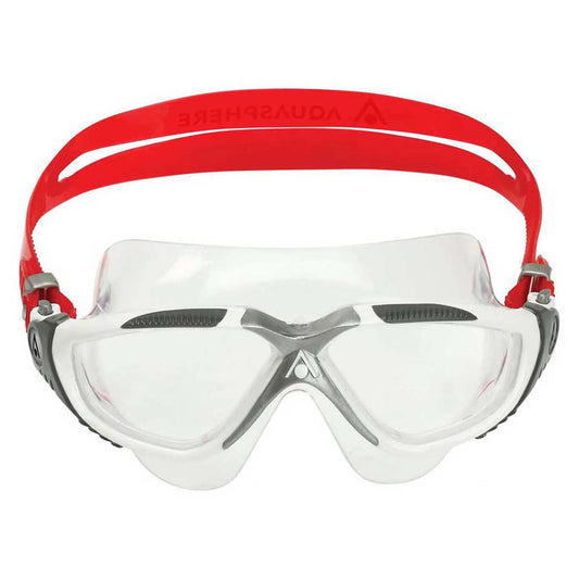 Aquasphere Vista Adult Goggle White Red Clear Lens