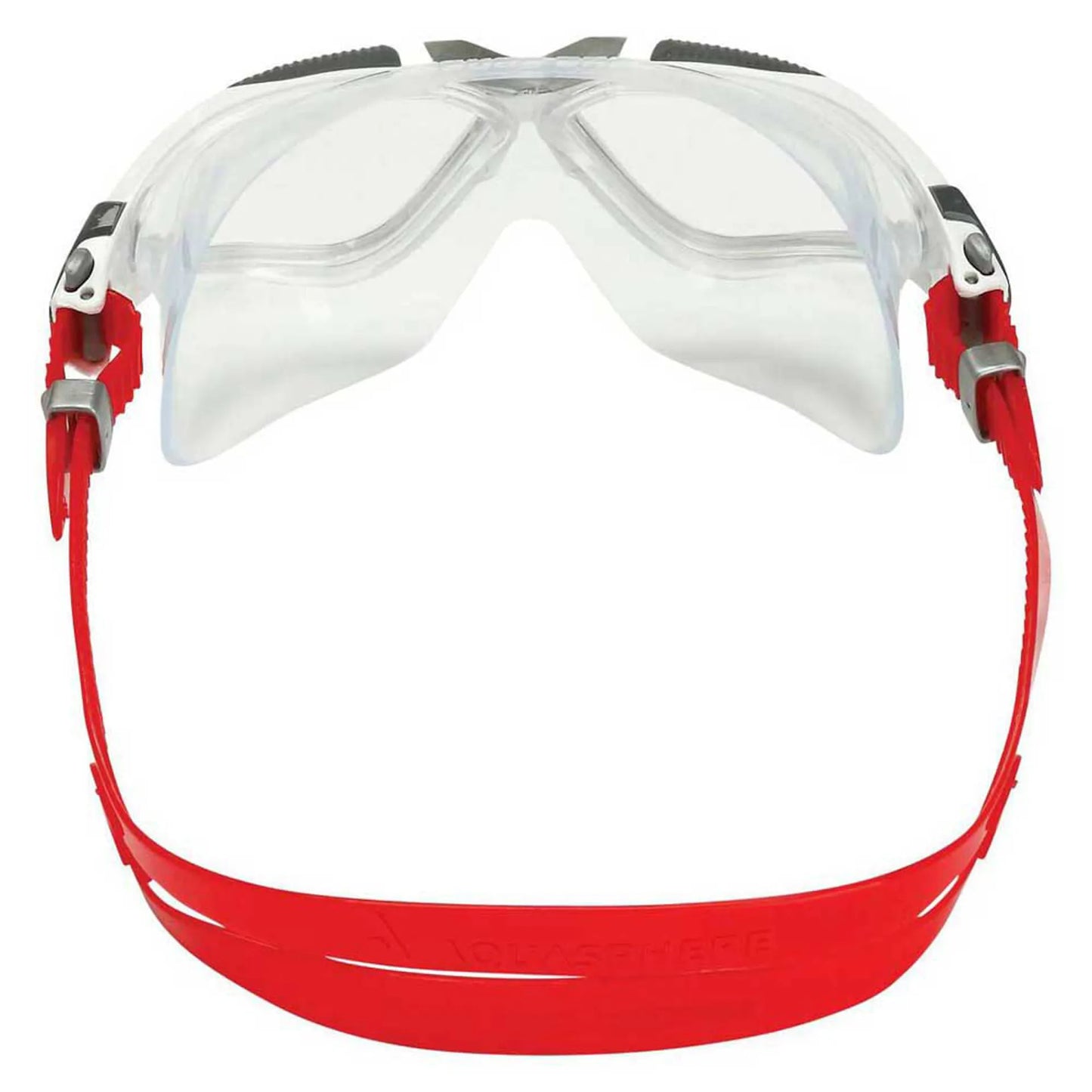 Aquasphere Vista Adult Goggle White Red Clear Lens