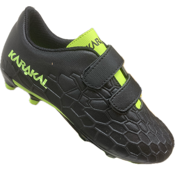 Karakal Hex Football Boot Black Lime x 10 Pairs (10-2 UK)