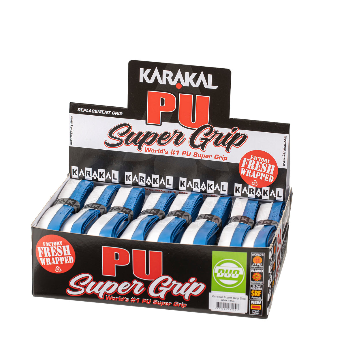 Karakal PU Super Grip Duo Blue White x 24