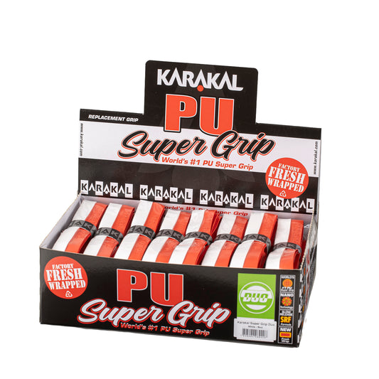 Karakal PU Super Grip Duo Red White x 24