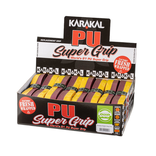 Karakal PU Super Grip Duo Maroon Yellow x 24