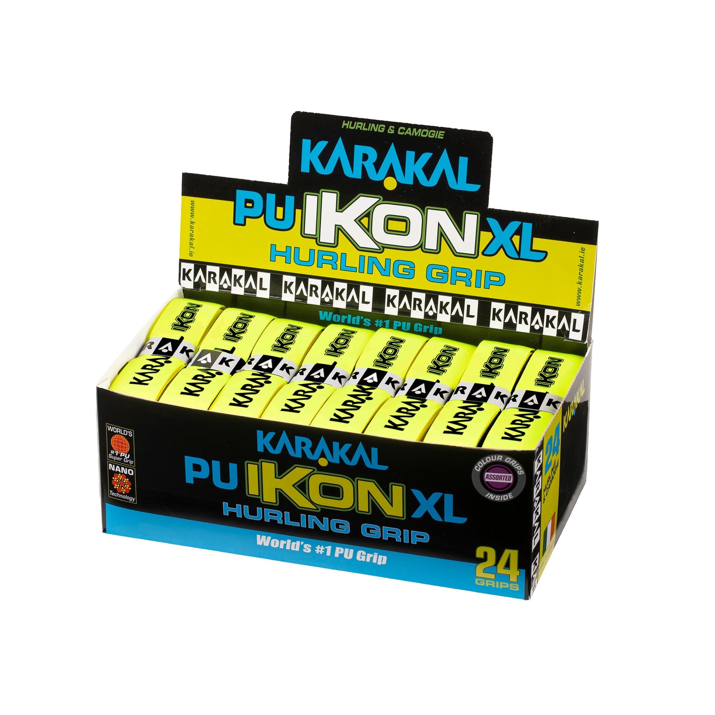 Karakal Ikon XL Grip - Fluo Yellow/Black