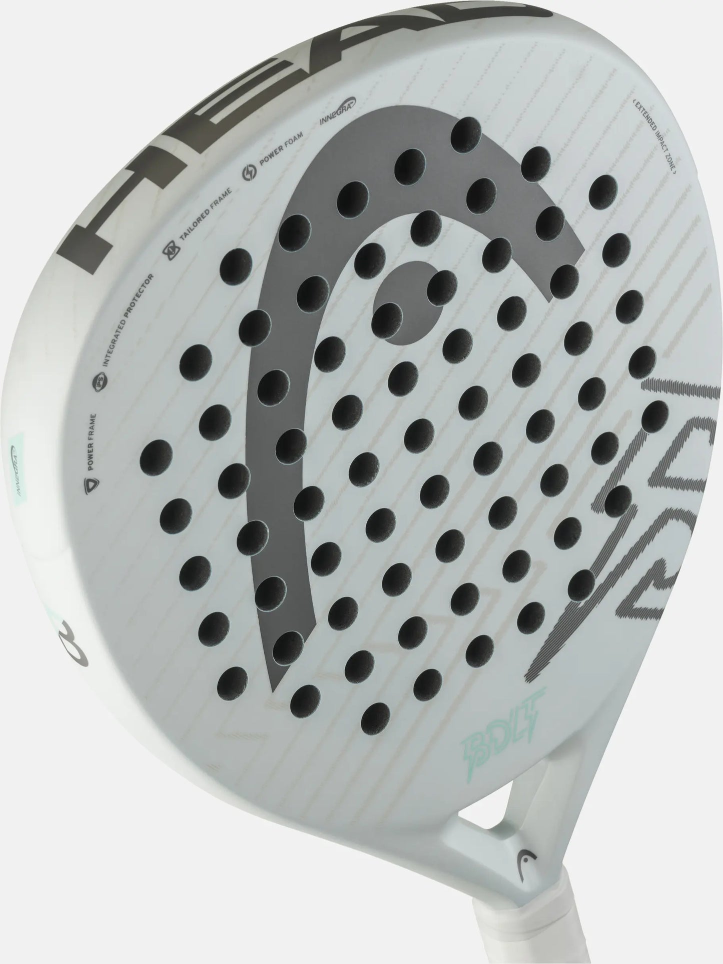 Head Bolt Padel Bat White Grey