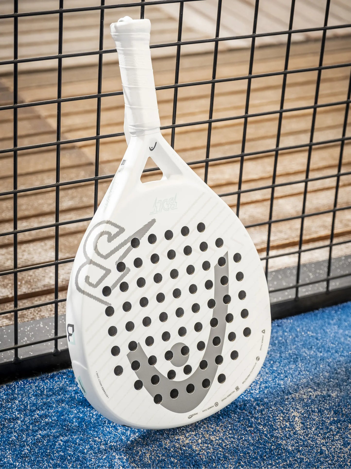 Head Bolt Padel Bat White Grey