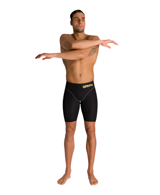 Arena Mens Powerskin Carbon Core FX Jammer Black Gold