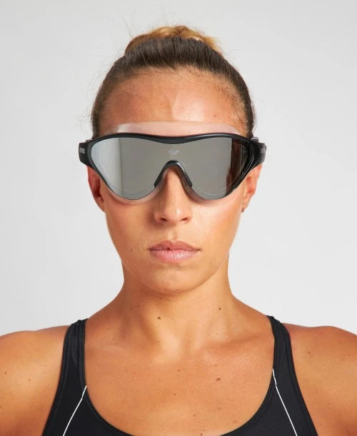Arena The One Mask Mirror Silver Black - 6pk
