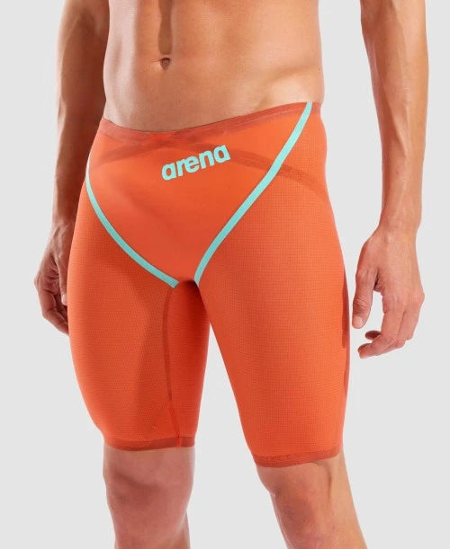 Arena Mens Powerskin Carbon Glide LE Jammer Sunset Coral
