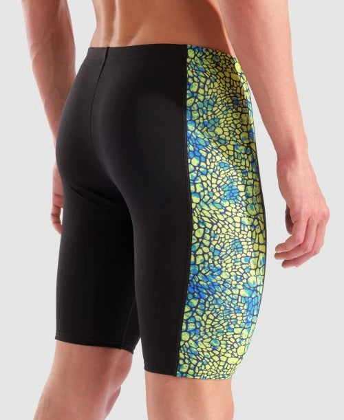Arena Mens Snakeskin Jammer Black Green Multi