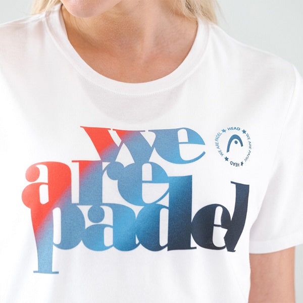 Head We Are Padel T-Shirt Womens WHNV