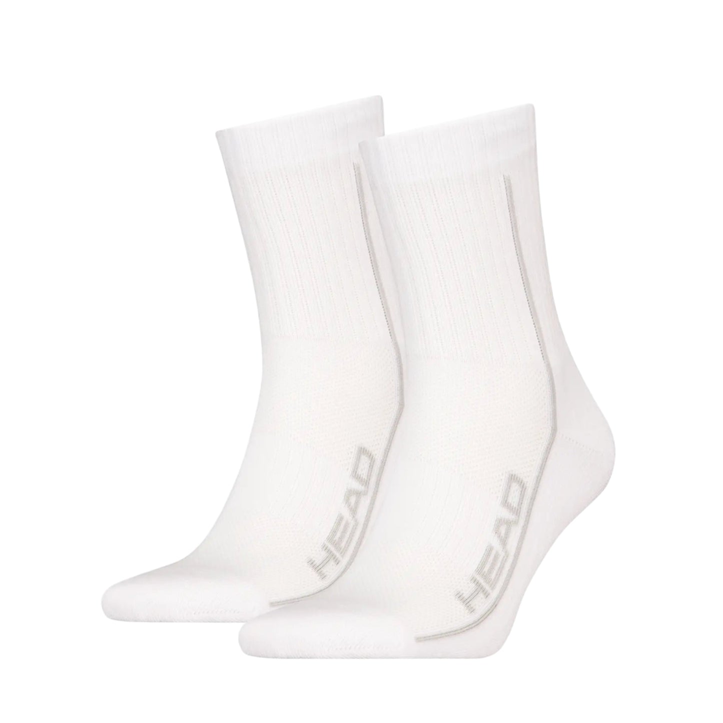 Head All Sports Performance Crew White 2pk