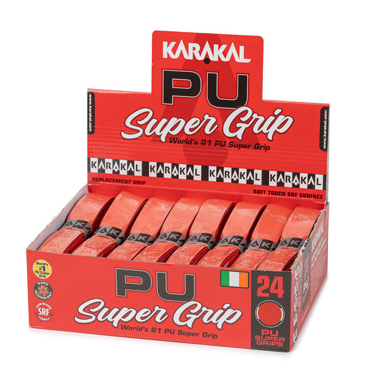 Karakal PU Super Grip Solid Red x 24