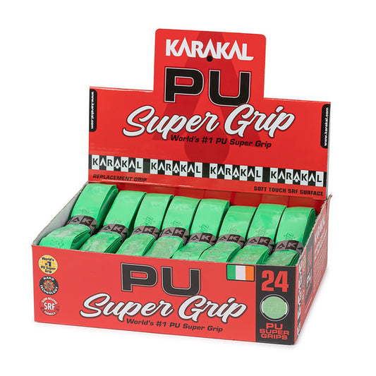Karakal PU Super Grip Solid Fluo Green x 24