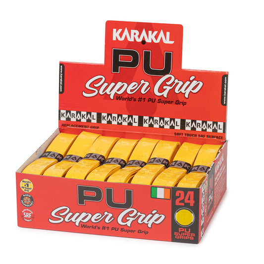 Karakal PU Super Grip Solid Yellow x 24
