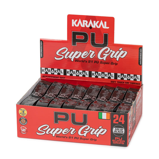 Karakal PU Super Grip Solid Black x 24