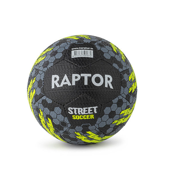 Raptor Street Soccer Ball 2.0 Neon Green Black