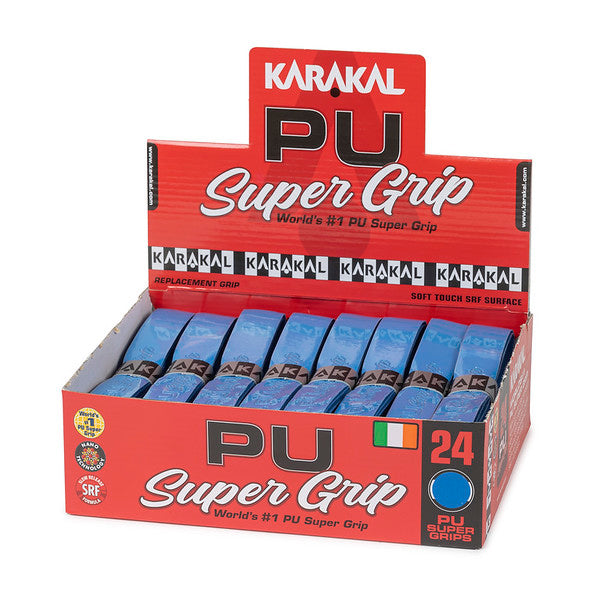 Karakal PU Super Grip Solid Blue x 24