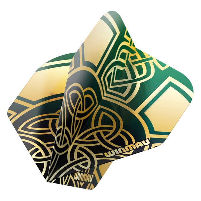 Winmau Prism Zeta Flights Brendan Dolan Black-Gold x 10