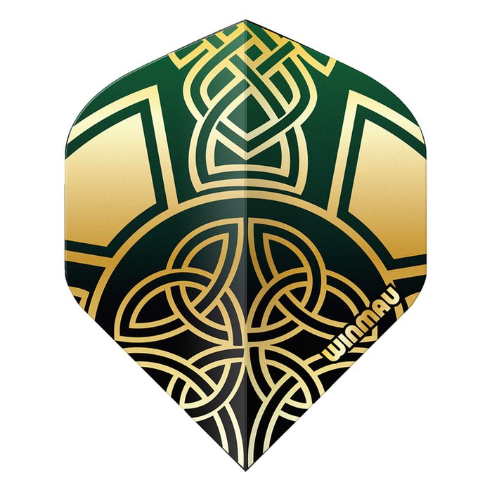 Winmau Prism Zeta Flights Brendan Dolan Black-Gold x 10