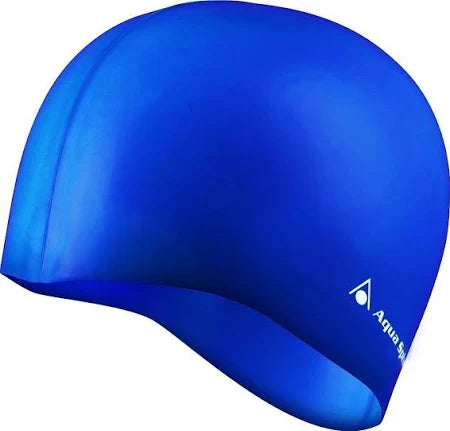 AquaSphere Classic Silicone Swim Cap Blue