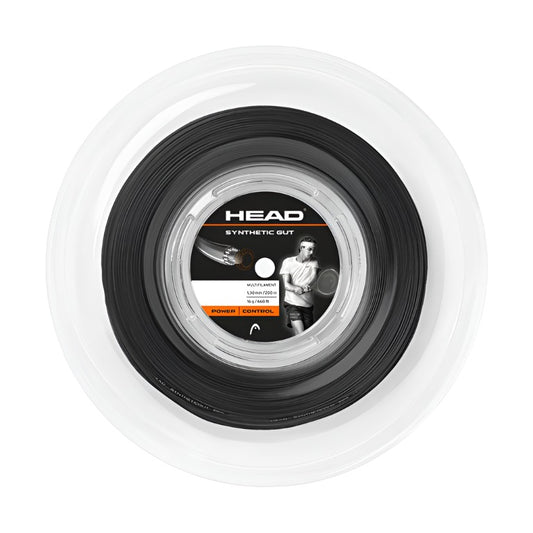 Head Syntetic Gut Multifilment String 200m Reel Black