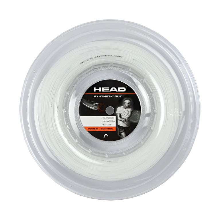 Head Syntetic Gut Multifilment String 200m Reel White